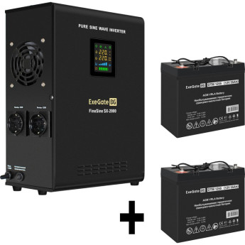 Комплект EXEGATE ИБП EX296001RUS + батарея 55Aч EX285667RUS 2шт